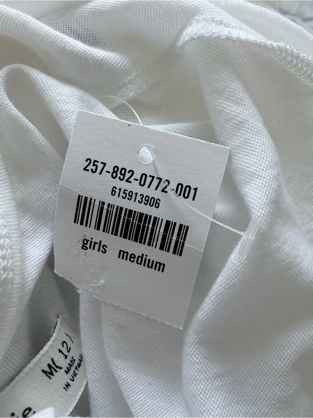 Abercrombie & Fitch Tank M (12) | NWT White Glitter Crisscross